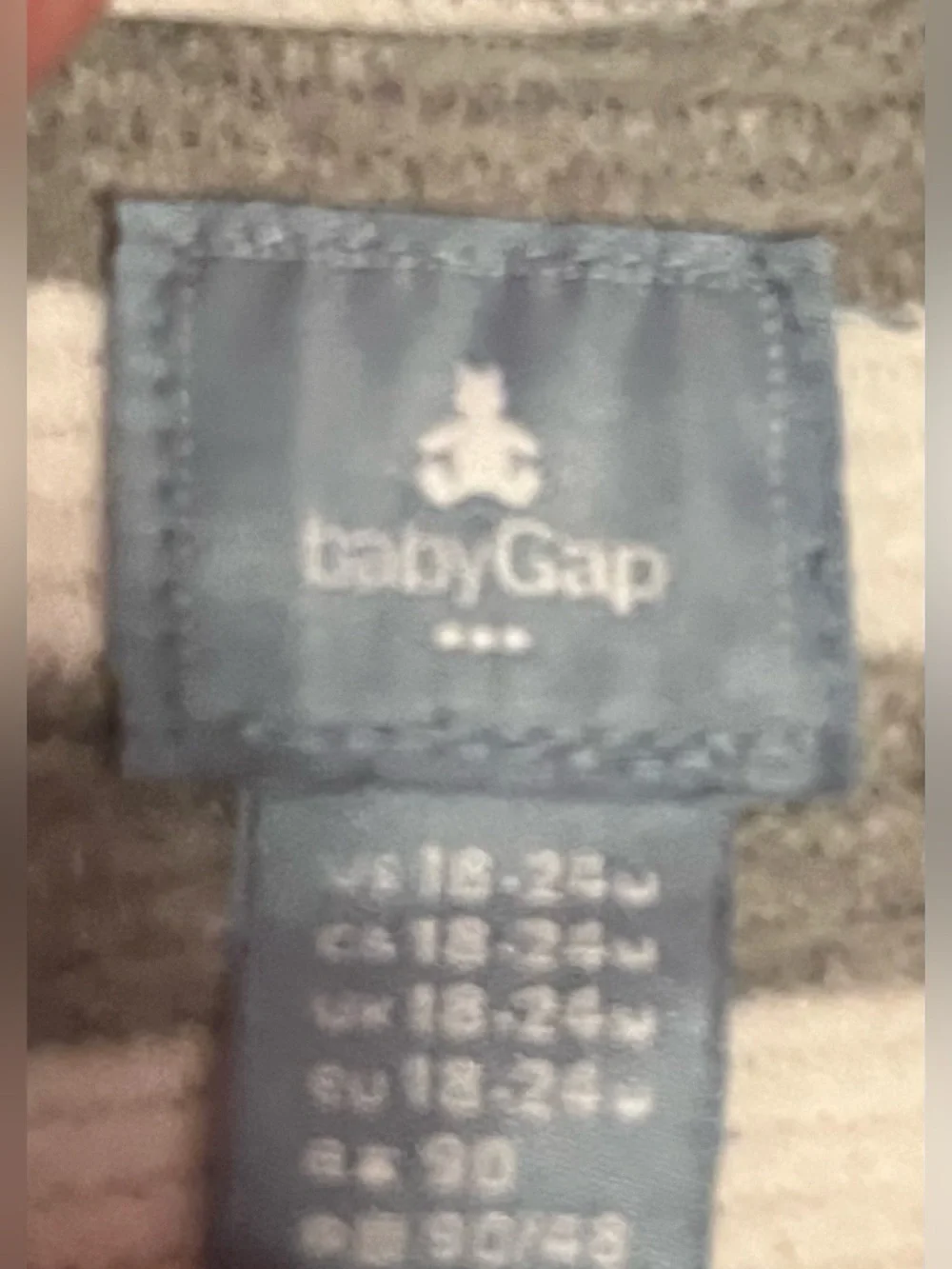 Baby GAP Gray and White Striped Girls Dress